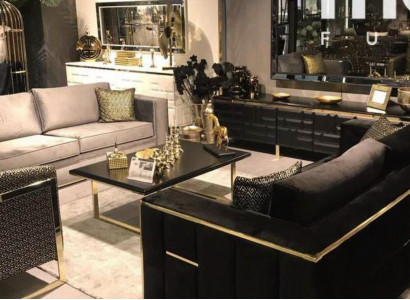 Sofa set 3+3 seater sofa armchair sofas luxury set velvet fabric group