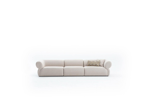 5 seater sofa beige luxury living room couch modern style sofa big XXL sofas
