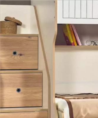 Bunk bed children's bed loft bed bunk bed children's room white bed