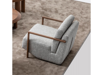 Armchair Grey Living Room Furniture Design Modern Luxury Single-Seater Club Relaxation