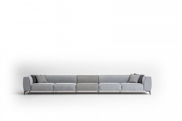 Big sofa couch 8-seater Italian XXL couches sofas furniture textile