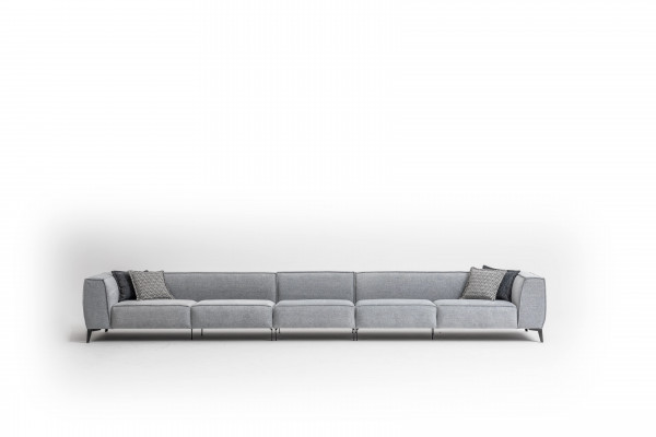 Italian furniture big sofa couch 8-seater Italian XXL couches sofas textile