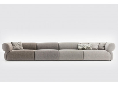 Italian furniture big sofa couch 6 seater Italian XXL couches sofas textile