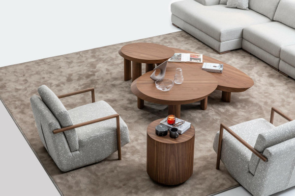 Armchair living room furniture design modern upholstery 1 seat relax gray club