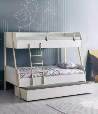 Youth bed white children's bed design modern bed children's room furniture