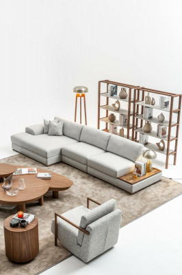 Sofa couch upholstery furniture living landscape gray corner set soft couches