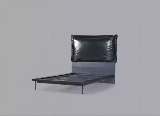 Designer children's bed, youth bed, metal furniture with soft 120x200cm
