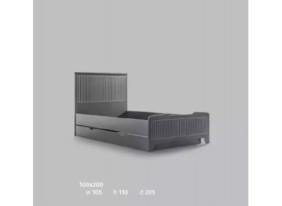 Modern furniture design children's beds black bed 100x200cm