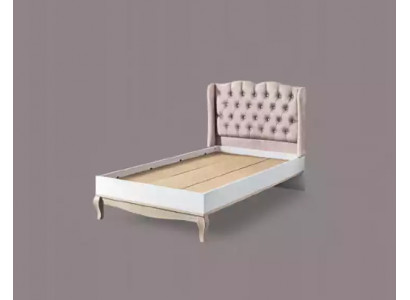 Bed design Chesterfield youth bed wooden furniture with soft upholstery 120x200cm