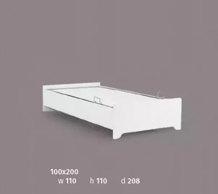Design beds children's bed youth room bed furniture upholstered 100x200cm