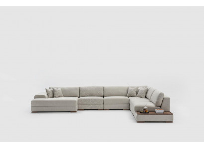 Sofa Couch Living Room Corner Sofa Modern Design Furniture U-Shape Fabric Sofa