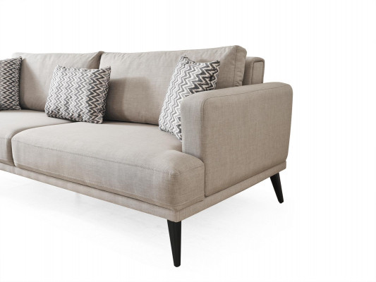 3-seater Sofa Three-seater Sofa Fabric Beige Living Room Modern Design