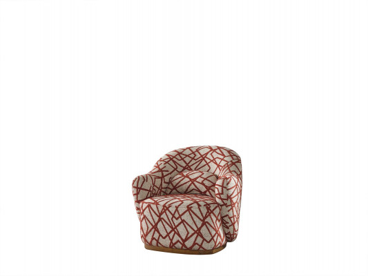 Armchair Wingback Chair Modern Fabric Living Room Polyester Orange Design