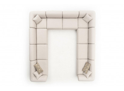 U-shaped sofa upholstered sofa living room corner sofa modern design living landscape