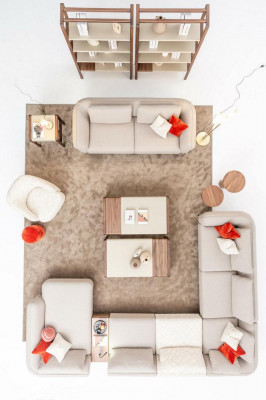 Sofa set 2+1 seater U-shaped sofa set living room ensemble luxury couches