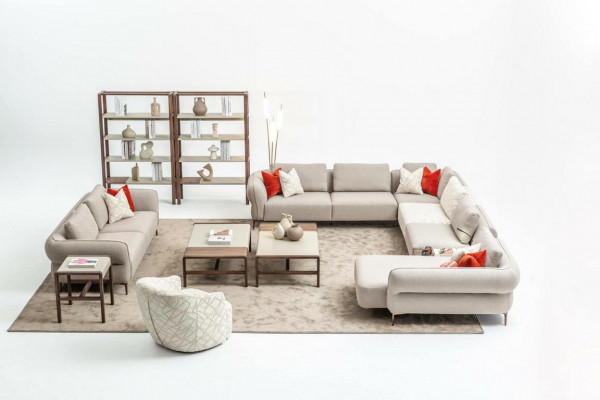 Sofa set 2+1 seater U-shaped sofa set living room ensemble luxury couches