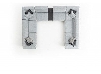 U-shaped sectional sofa furniture living room luxury modern big sofa couch living landscape