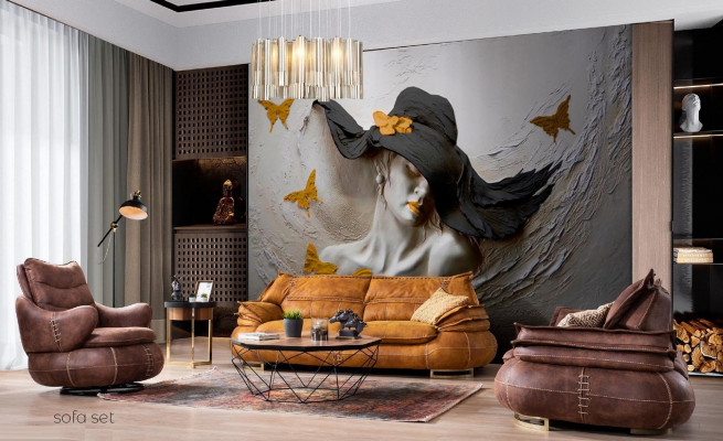 Armchair Seat Classic Design Living Room Upholstery Single-seater Leather Style Furniture Luxury