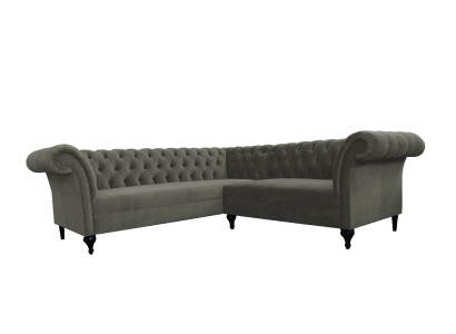 Chesterfield Corner Sofa Corner Couch Designer Sofa Couch Velvet Leather Sofa SLIII Sofa №97