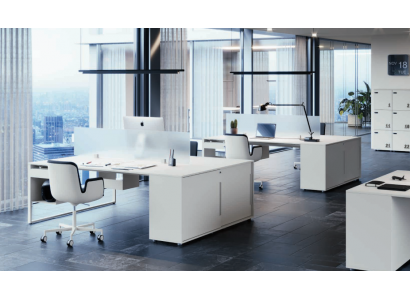 Desk Worktable Computer Desk Double Desk with Drawer