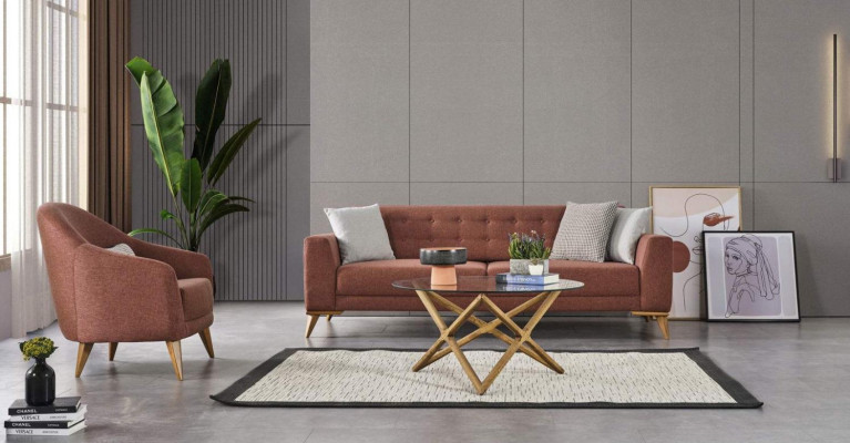 Living room set Stylish sofa set 3+3+1 seater Luxury couches Sofa furniture
