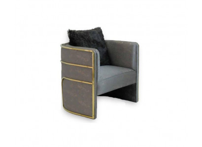Single-seat armchair hotel furniture furnishings gallery lounge single-seat fabric