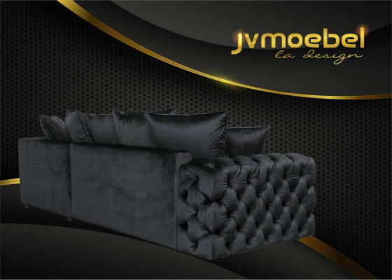 Corner sofa sofa couch upholstered corner suite L shape coffee table fabric living landscape
