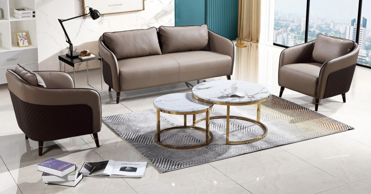 Office sofa set couch upholstery sofa set 3+1+1 leather couches sofas complete new