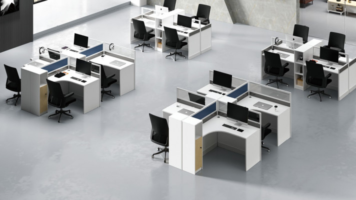Desk 4-person office table desk work table furniture counter call center furniture