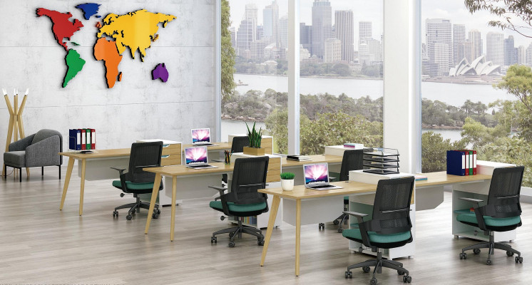 Desk office furniture fixtures tables call center 1 workstation desk