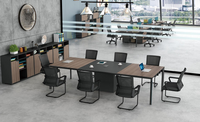 Conference table office cable channel network tables meeting table