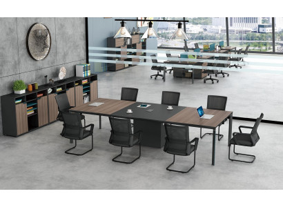 Conference table office cable channel network tables meeting table