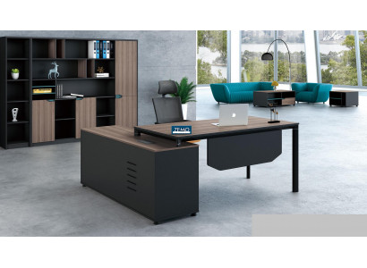 Desk with shelf home office furniture decor desk
