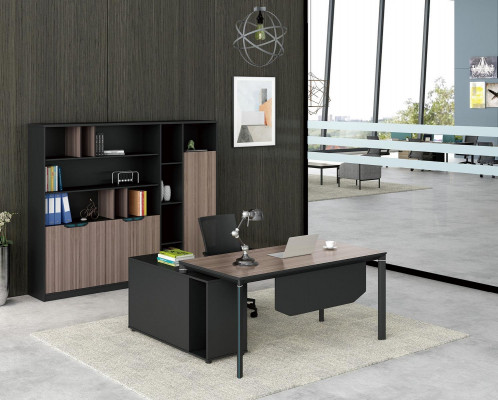 Home office desk with shelf office furniture desk