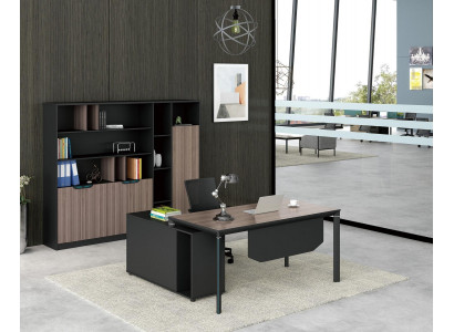 Home office desk with shelf office furniture desk