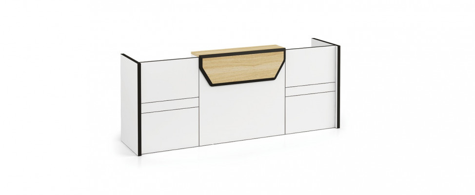 Reception desk counter practice office trade fair reception hotel tables counter new