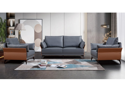 Sofa set 3+1+1 seater sofas couch upholstery set furniture couches leather office