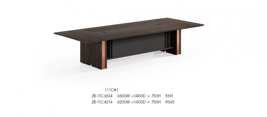 Conference table, desk, meeting table, meeting tables, 6 chairs, 7-piece set.