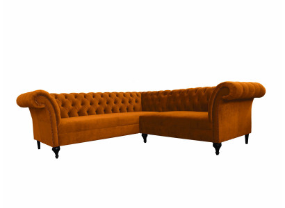 Chesterfield sectional sofa designer sofa couch velvet leather sofa