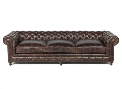 Brown Chesterfield Sofa Couch Upholstery Fabric Leather Couches Upholstery Suite Big XXL