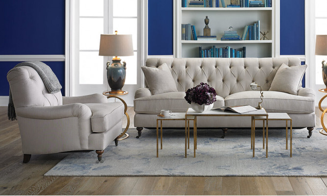 Chesterfield Luxury Sofa Couch Upholstery Seat Fabric Suite 3+1 Seater Sofas