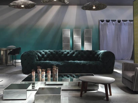 Chesterfield Four-Seater XXL Luxurious Lounge Club Sofa for Exclusive