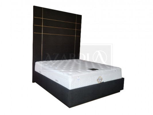 Hotel Double Leather Textile Bed Bedroom Upholstered Luxury Beds Modern Design