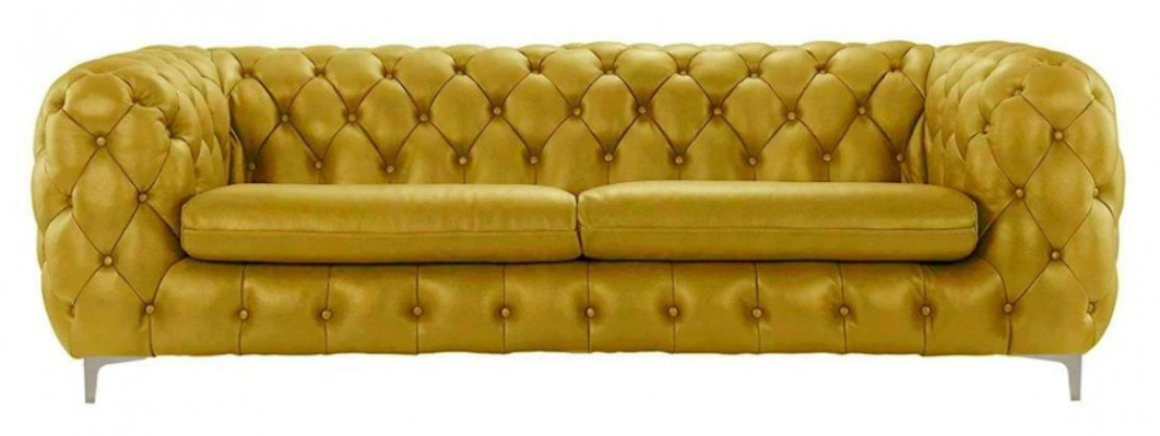 Chesterfield Sofa Brown XXL Big Leather Living Room Furniture 4-Seater Violet Yellow Green