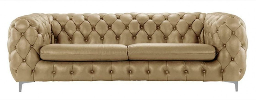 Chesterfield Sofa Brown XXL Big Leather Living Room Furniture 4-Seater Violet Yellow Green