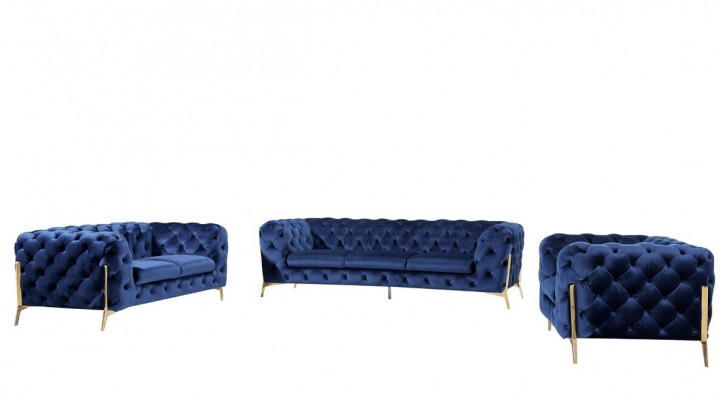 Luxury high-quality sofa couch upholstery seat 3+2+1 set decor Chesterfield