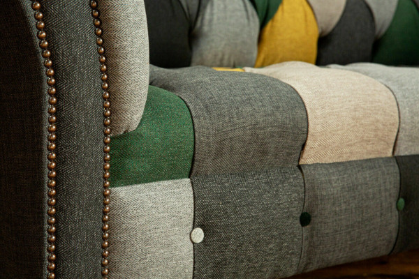 Three-seater couch upholstery design sofa 3-seater seating sofas room furniture green modern