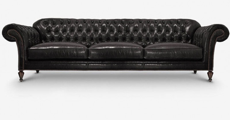 Classic Chesterfield Sofa Suite Complete Set Upholstery Sofa Leather