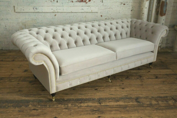 Sofa 4-seater XXL couch seat cushions sofas couches Chesterfield design