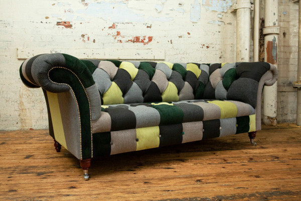 Three-seater couch upholstery design sofa 3-seater sofas three-seater Chesterfield new